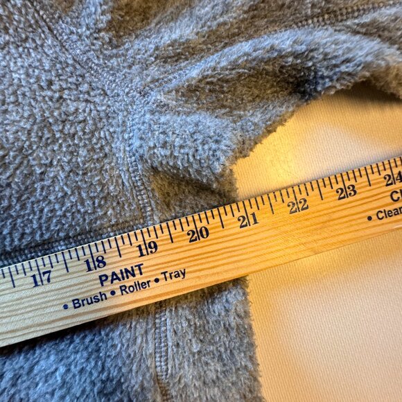 VTG Abercrombie and Fitch Quarter Zip Fleece Pullover Small Gray Navy Late 90s - Picture 7 of 10